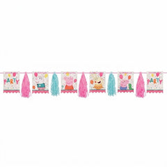 Peppa Pig Confetti Tassel Garland Decoration for Kids