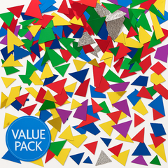 Multicolor Sparkle Foil Confetti Value Pack - 10 oz