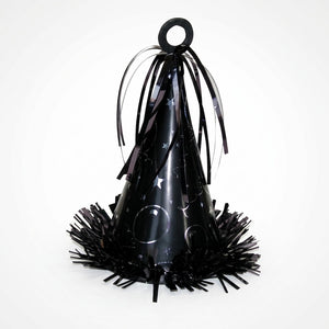 Black Party Hat Balloon Weight