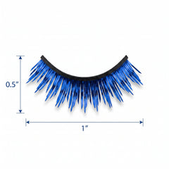 Self-Adhesive Royal Blue Tinsel False Eyelashes