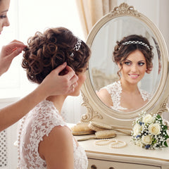 Elegant Bridal Gemstone Headband