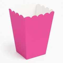Bright Pink Mini Popcorn Treat Boxes, 5-Pack