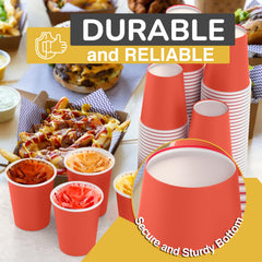 PMA - 9 Oz. Red Paper Cups | 50 Count