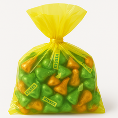 Small Pink Plastic Party Treat Bags with Twist Ties - 25 Pack