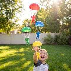 Mega Fun Paratroopers - 8 Count, Assorted Colors