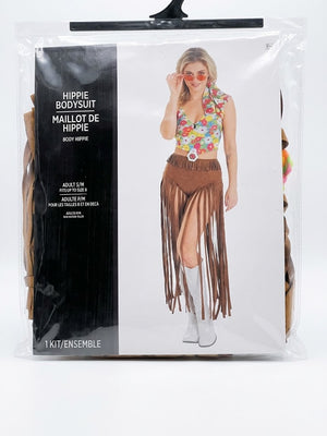 60s Festival Fringe Skirt Halloween Costume - Adult S/M (Up to Size 8)
