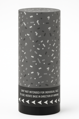 Silver Confetti Party Poppers, 3-Pack