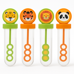 Get Wild Jungle Animal Bubble Tube Pack - 4 Pack Party Favors