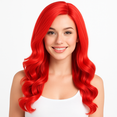 Glamorous Red Team Spirit Wig