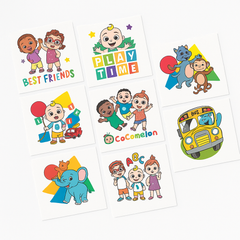 CoComelon "Play Time" Temporary Tattoos - 8 Pack