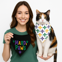 Mardi Paws Pet Bandana Set