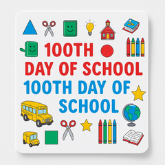 100th Day of School Fun Stickers - 150 Pieces