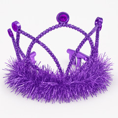 Sparkling Purple Tiara - Perfect for Team Spirit and Everyday Glam