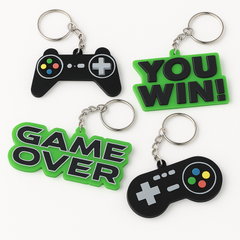 Level Up Gaming Keychains - 8 Pack Party Favors