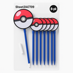 Pokemon Pokeball Pens - 8 Pack