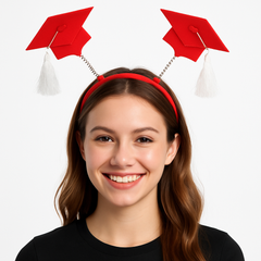 Red Graduation Headbopper Headband