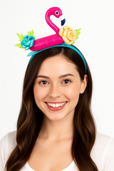 Summer Flamingo Pool Party Headband