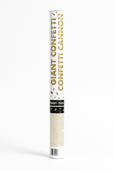 Metallic Giant Confetti Cannon - Black, Gold & Silver