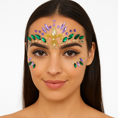 Mardi Gras Masquerade Face Jewels Kit