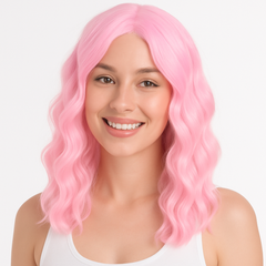 Chic Body Wave Light Pink Wig