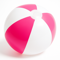 Vibrant Pink Inflatable Beach Ball