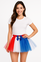 Adult Patriotic Red, White, and Blue Tutu