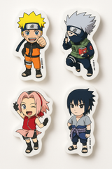 Naruto Character Erasers, 4-Pack Anime Party Favors