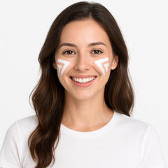 White Face Paint Makeup for Team Spirit