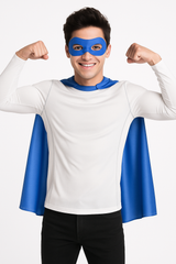 Royal Blue Superhero Cape Costume Accessory