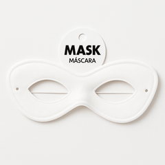 White Superhero Domino Mask - Costume Accessory