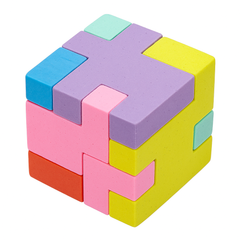 Colorful Puzzle Cube Erasers - 12 Pack