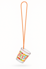 Fiesta Beaded Necklace with Shot Glass - 5 oz