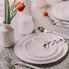 Trendables Spoons White/Silver | 20 Count