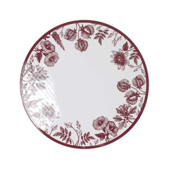 10 In. Vine Design Plastic Plates (10)