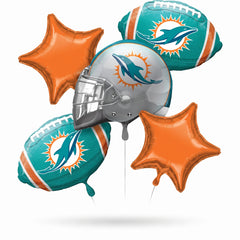 Miami Dolphins NFL Foil Balloon Bouquet