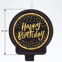 Confetti Wishes Happy Birthday Molded Candle