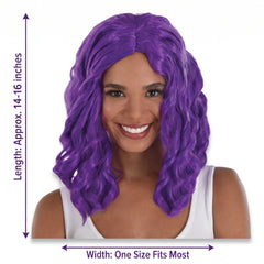 Vibrant Purple Body Wave Wig