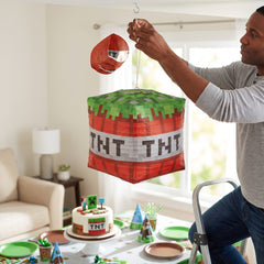Pixel Party "TNT" Hanging Lantern Decorations for Kids' Birthday