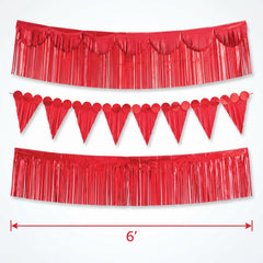 Red Fringe Banner Kit