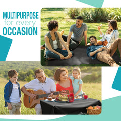 40 In. x 100 Ft. Black Table Roll | Case of 6