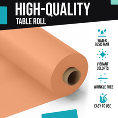 40 In. x 300 Ft. Premium Peach Table Roll | Case of 4