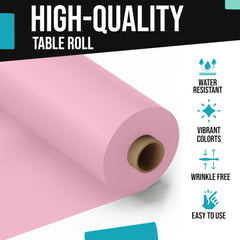40 In. x 300 Ft. Premium Pink Table Roll | Case of 4