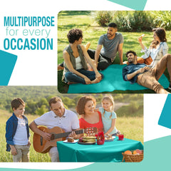 Unleashed - 40 In. x 100 Ft. Teal Table Roll