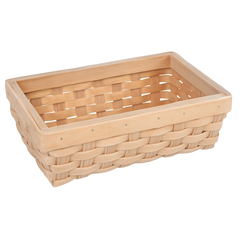 Elegant White Wicker Guest Towel Caddy