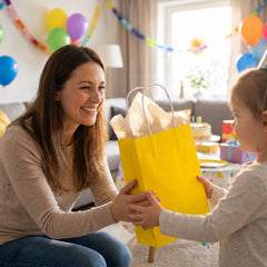 Light Yellow Small Kraft Gift Bag