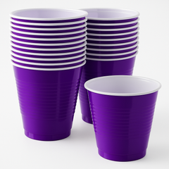 Purple Plastic Party Cups - 18oz - Pack of 50