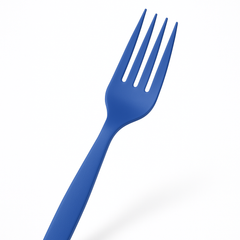 Royal Blue Plastic Forks - 16 Count