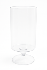 Clear Plastic Cylinder Pedestal Jar - 83 oz