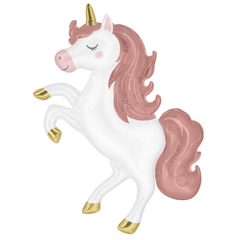 Enchanting Air-Filled Unicorn Foil Balloon - 8-Inch
