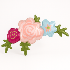 Elegant Pink Flower Foil Balloon Arrangement